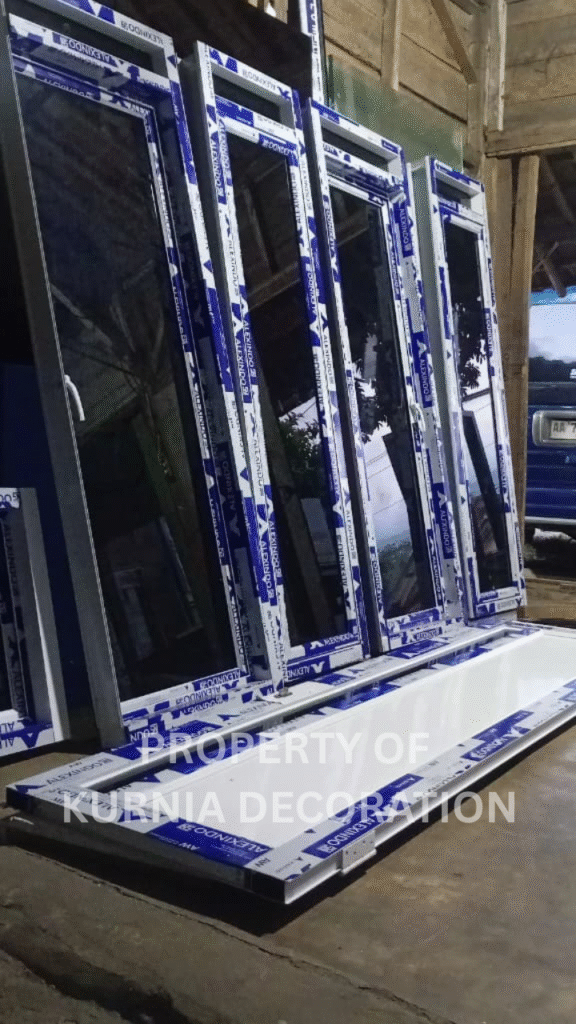 Hasil proyek Kurnia Decoration – spesialis aluminium, kaca, dan interior modern