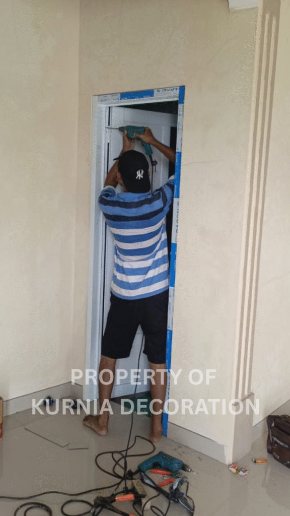 Hasil proyek Kurnia Decoration – spesialis aluminium, kaca, dan interior modern