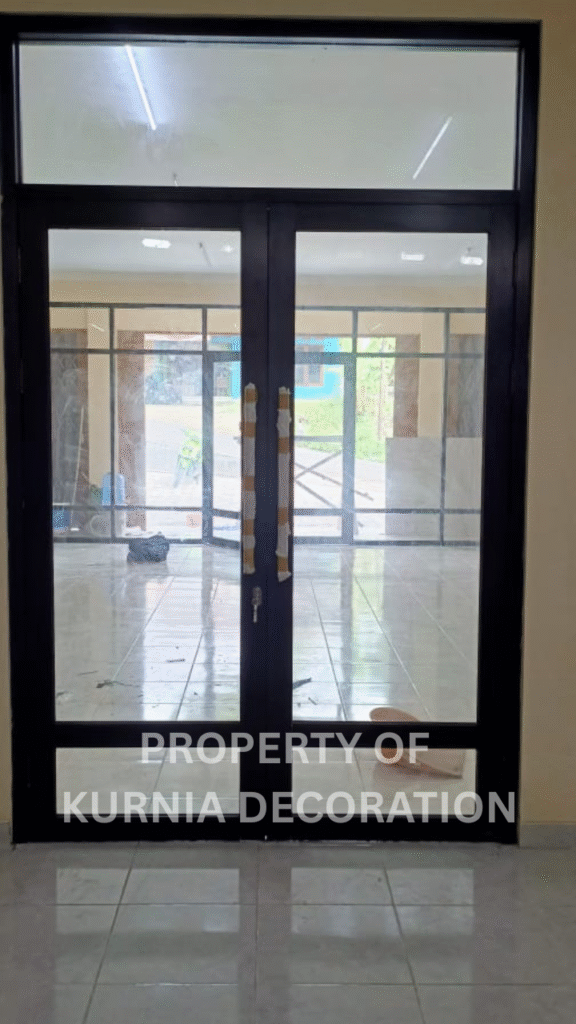 Hasil proyek Kurnia Decoration – spesialis aluminium, kaca, dan interior modern
